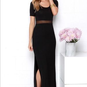 Maxi black dress